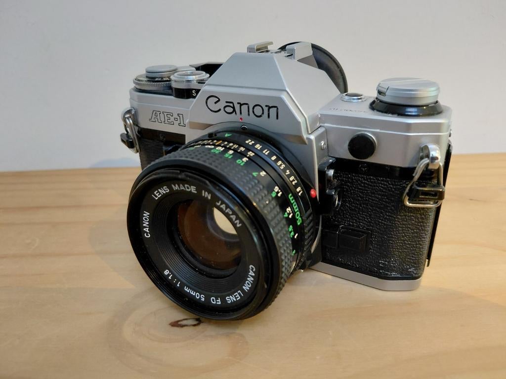 Canon AE-1 met service & nieuwe seals, Ophalen of Verzenden, Refurbished, Spiegelreflex, Canon