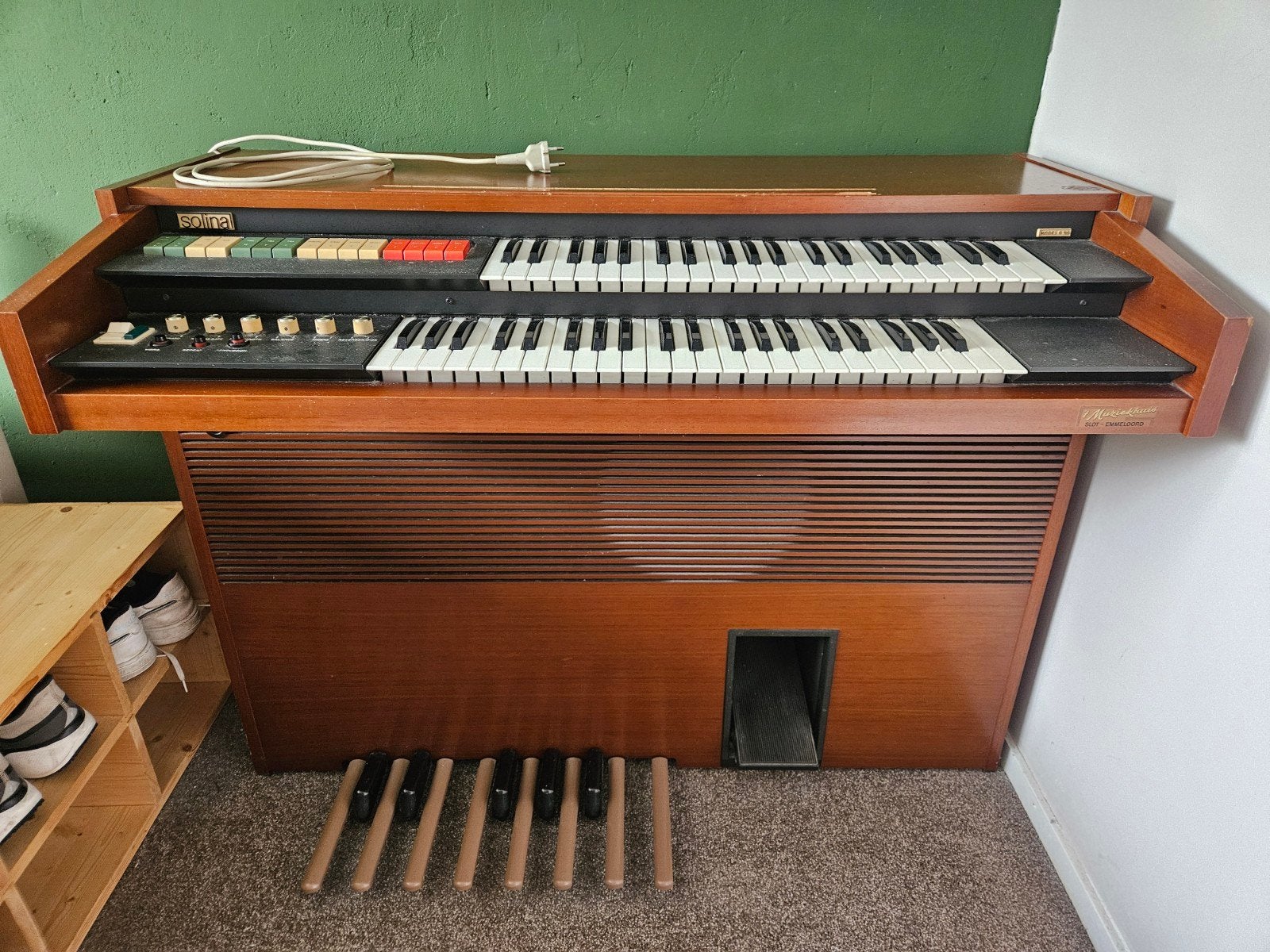 Solina Orgel met 2 klavieren en pedalen, Muziek en Instrumenten, Orgels, Ophalen, Gebruikt, 2 klavieren, Orgel