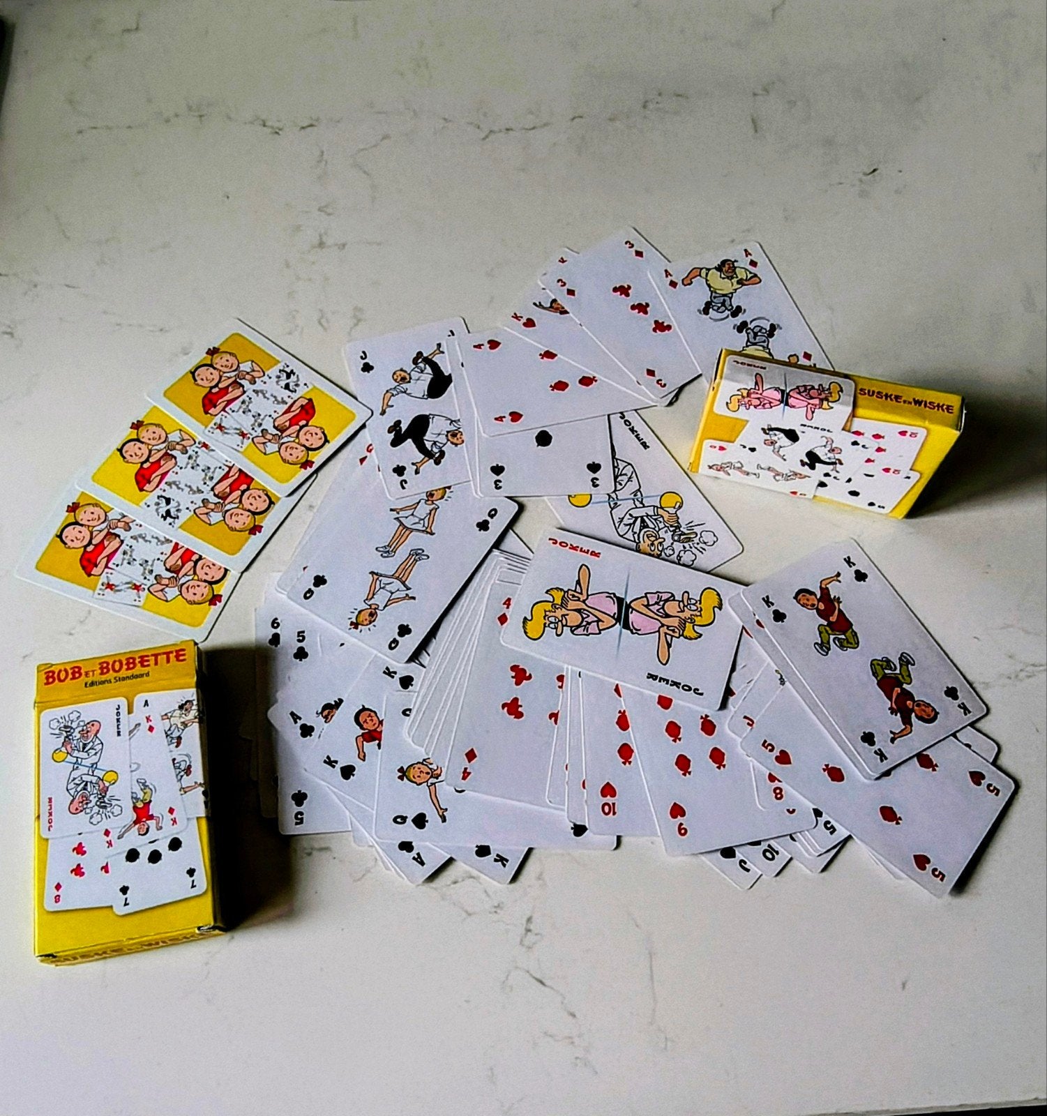 Suske en Wiske speelkaarten - 2 complete sets, Ophalen of Verzenden, Zo goed als nieuw