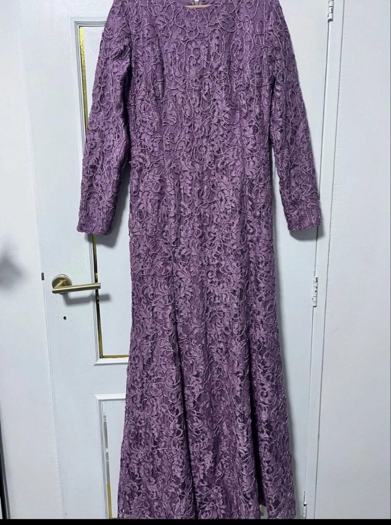 Gala jurk -, Kleding | Dames, Paars, Maat 46/48 (XL) of groter, Ophalen of Verzenden, Zo goed als nieuw