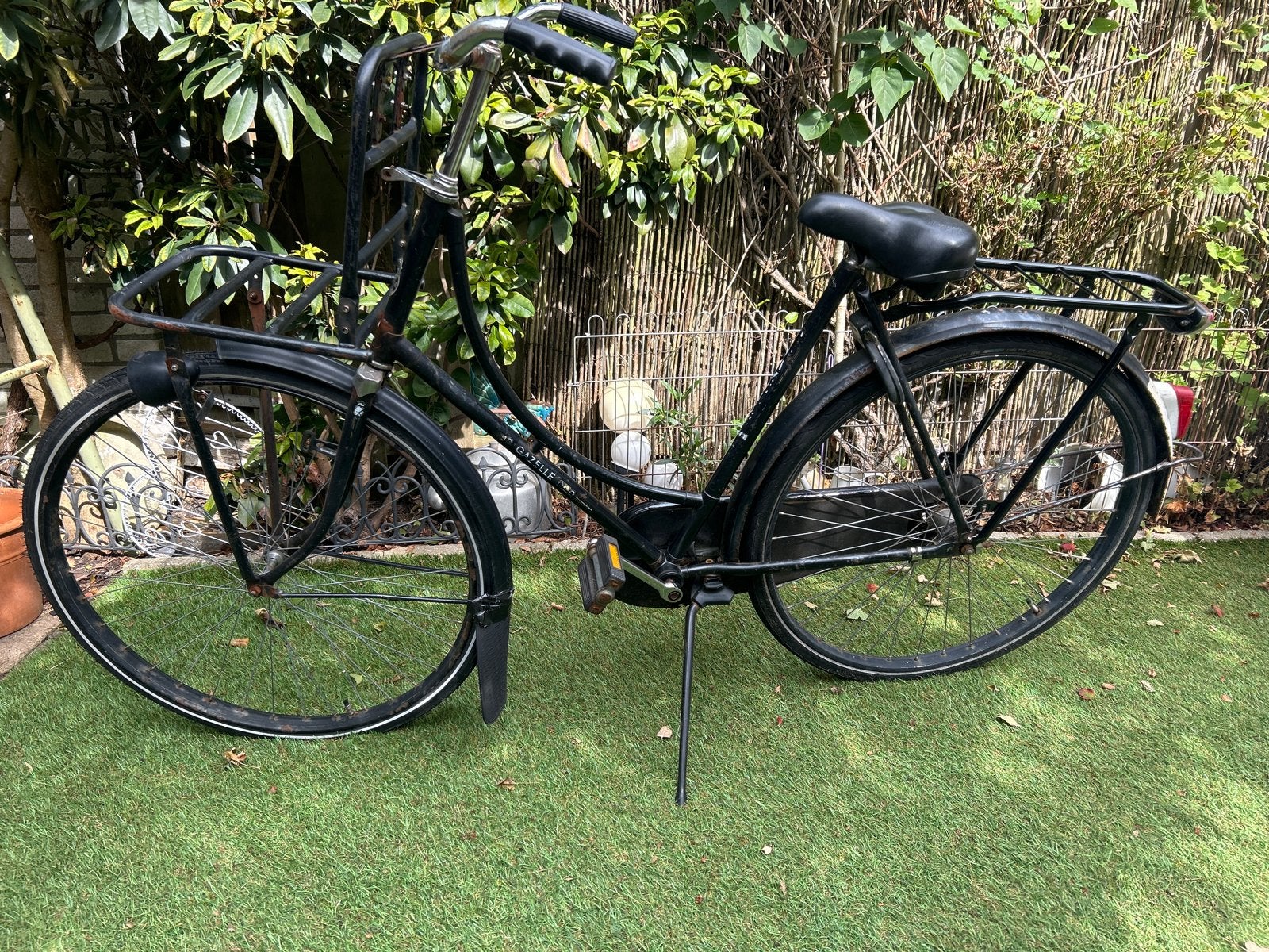 Gazelle omafiets dames - stationsfiets 28 inch, 50 tot 53 cm, Ophalen, Gebruikt, Terugtraprem