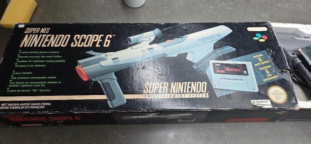 2. Nintendo Scope 6 (compleet), Spelcomputers en Games, Games | Nintendo Super NES, Avontuur en Actie, Gebruikt, 1 speler, Ophalen of Verzenden