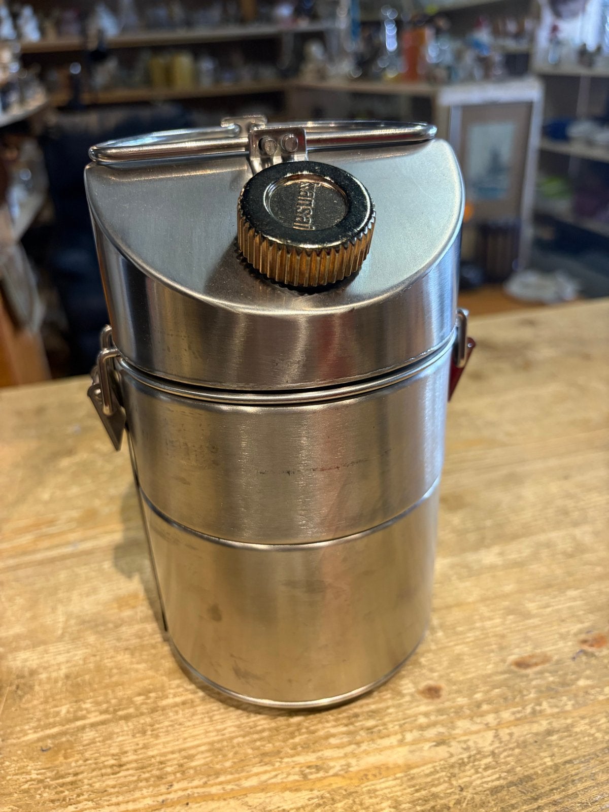 Vintage Kansai Attache 2 RVS Lunchbox/Voedselcontainer, Ophalen, Zilver, X, Overige merken