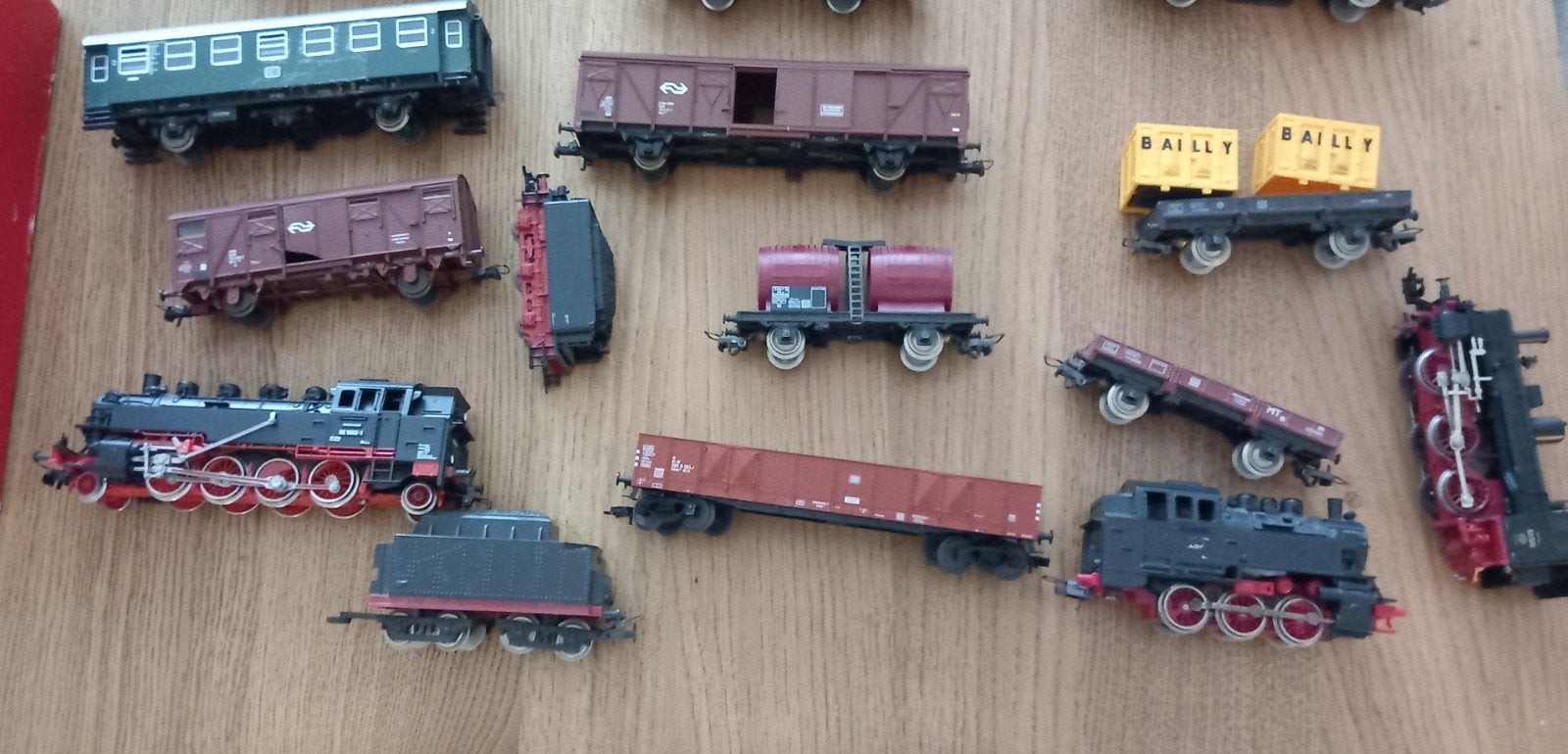 Te koop partij ho materiaal  loks en wagons, Overige merken, Gebruikt, Gelijkstroom, Verzenden