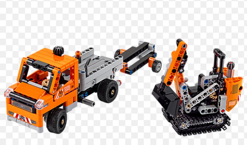 Lego Technic Wegenbouwploeg en sneeuwschuiver, set 42060, Ophalen, Lego, Compleet, Zo goed als nieuw