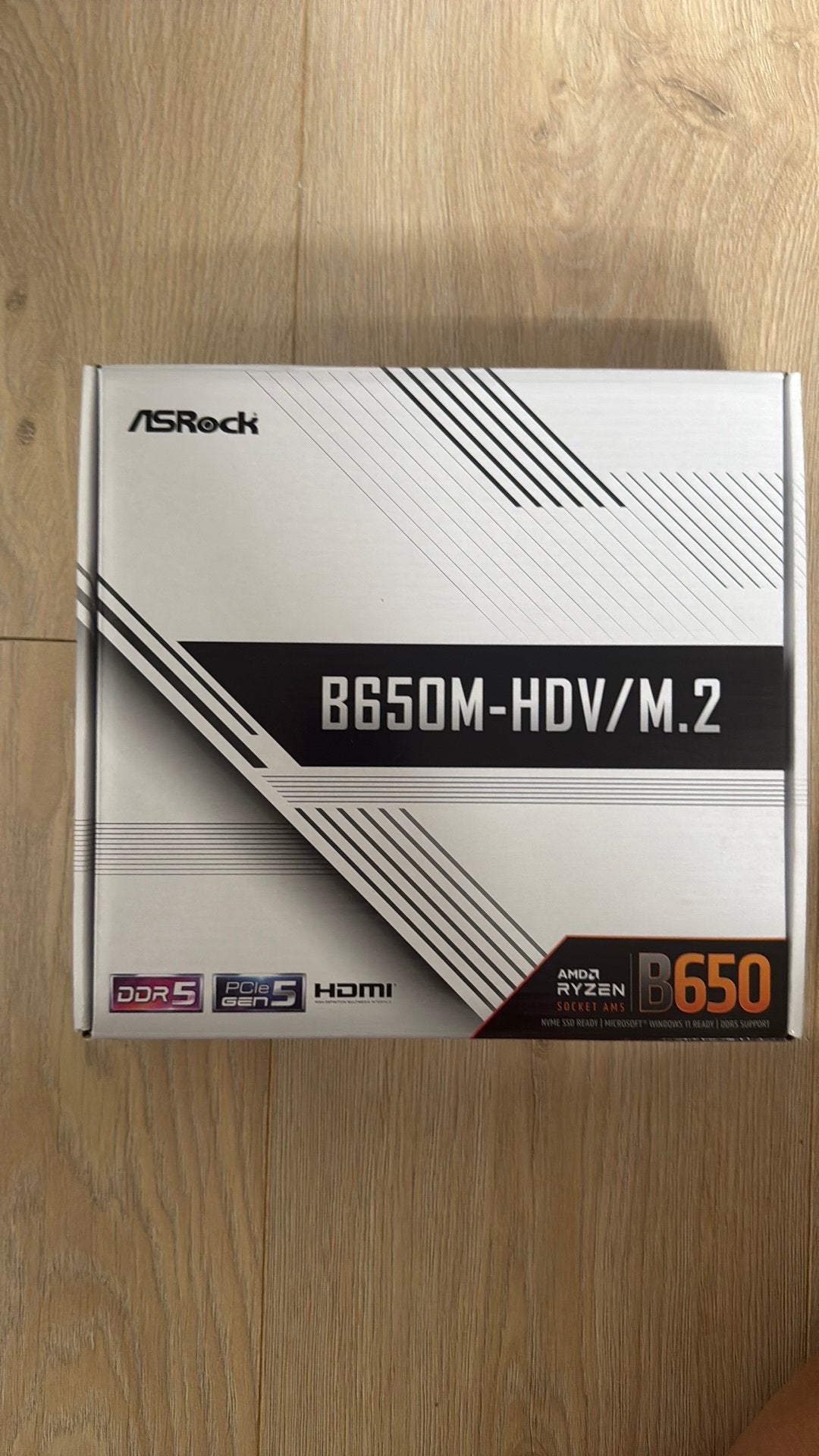 ASRock B650M-HDV/M.2, mATX, AM5, Computers en Software, Moederborden, Ophalen, Zo goed als nieuw, DDR5