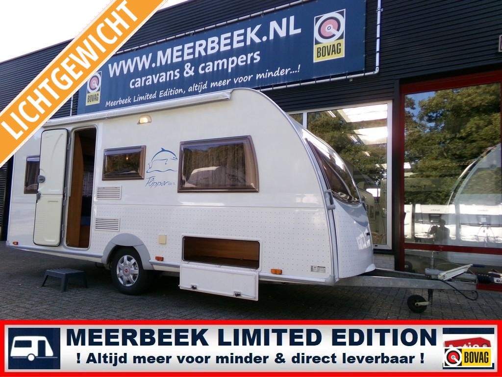 Bürstner Flipper 460 TL ENKELE BEDDEN+LUIFEL+FIETSE, Caravans en Kamperen, Rondzit, Fietsenrek, 750 - 1000 kg, Particulier
