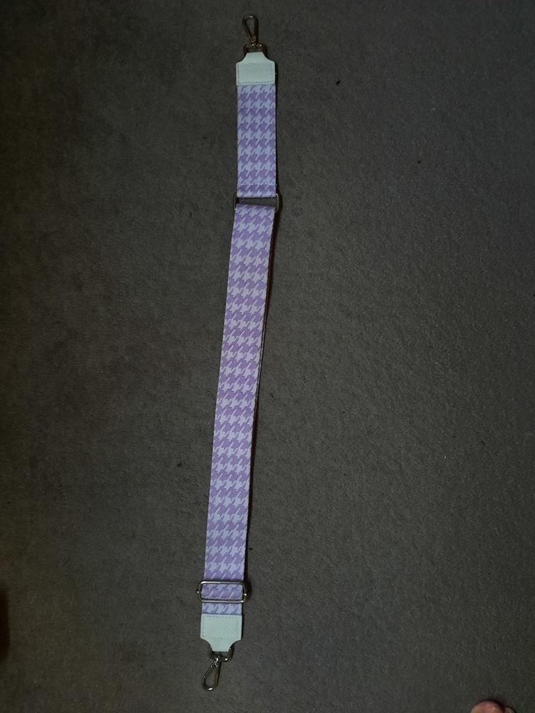 Wit/paarse tas riem.riem voor een tas. Nieuw, Overige merken, Kunststof, Nieuw, Kunststof