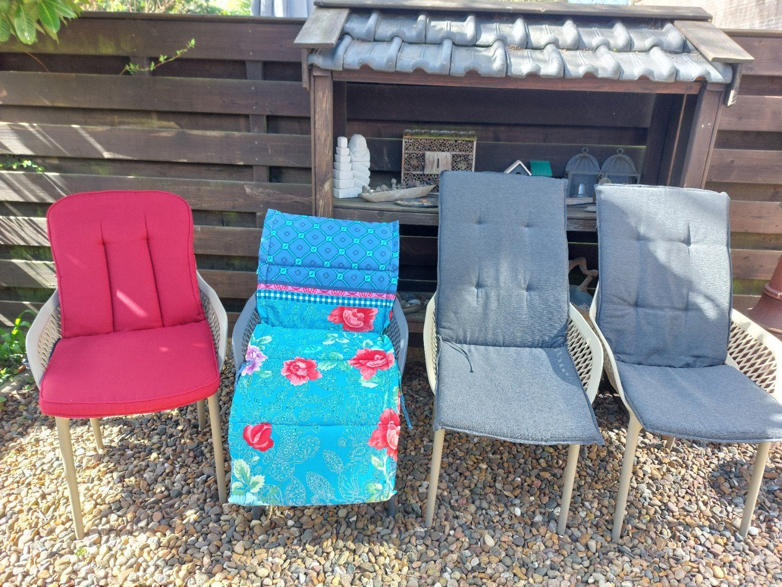 4x NIEUW TUINSTOELKUSSEN: LIGBED, STANDENSTOEL, KUIPSTOEL, Tuin en Terras, Ophalen of Verzenden, Nieuw