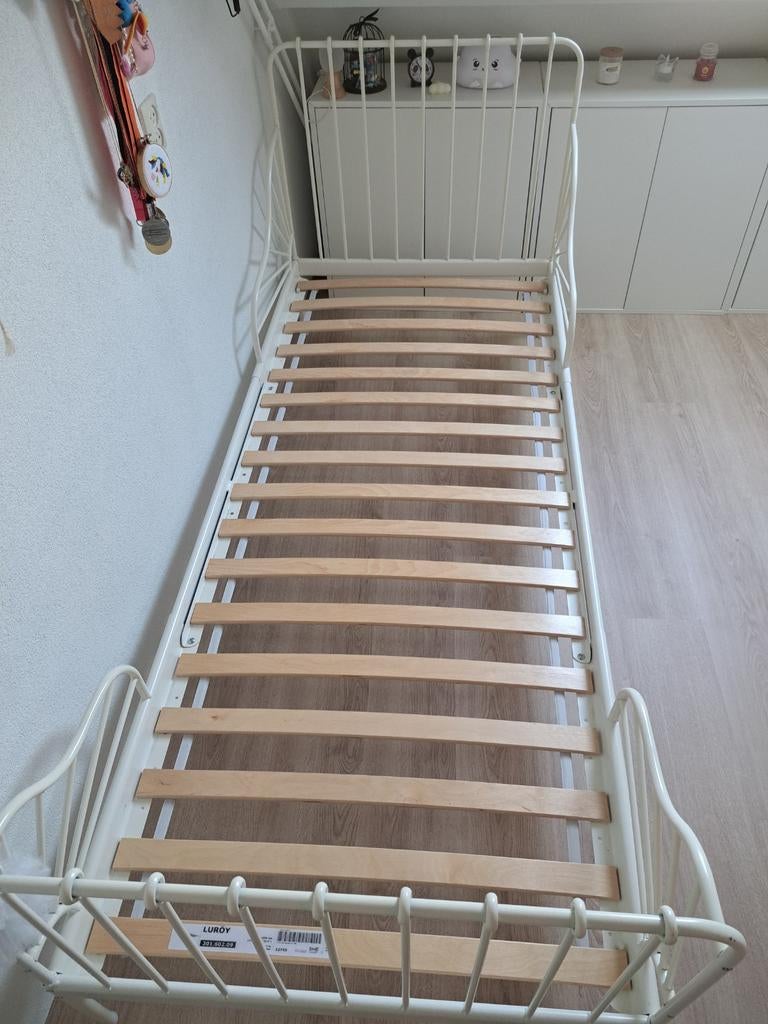 Meegroeibed met lattenbodem ikea, Ophalen, Gebruikt, 70 tot 85 cm, Lattenbodem