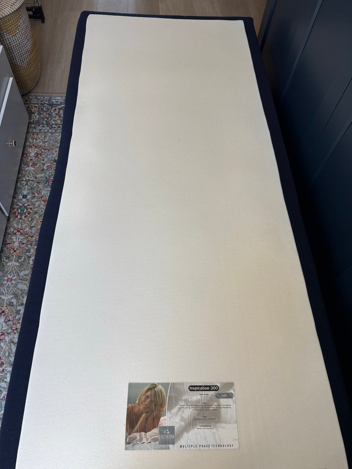 Gratis op te halen! Twee matrassen en topper, Ophalen, Gebruikt, 90 cm, Eenpersoons