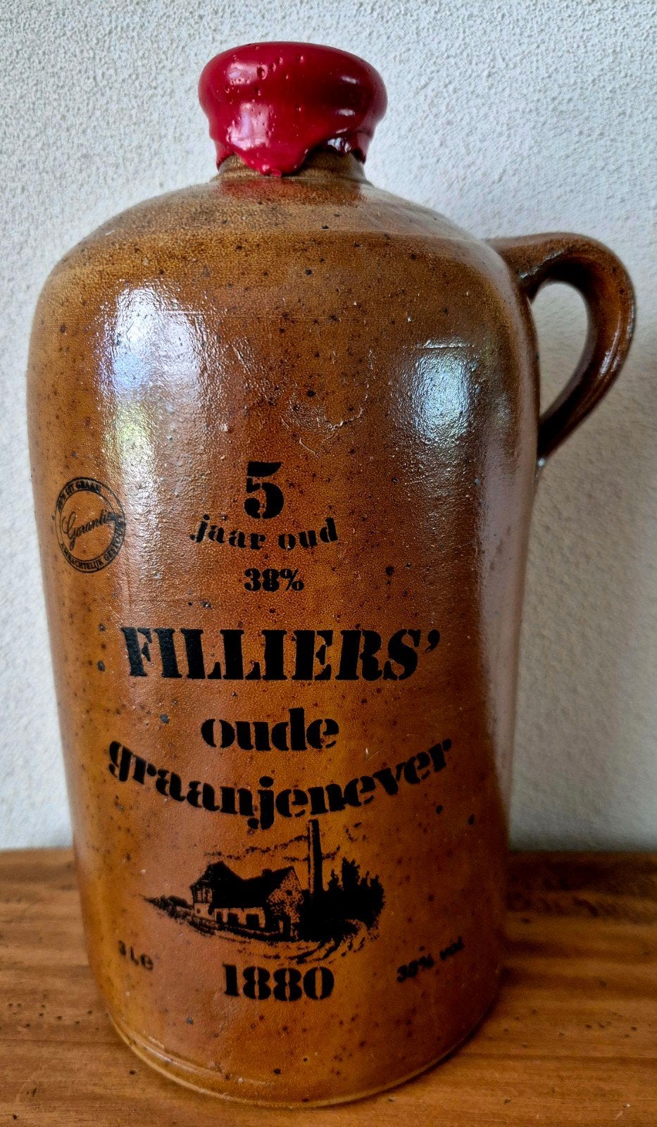 Unieke antieke 3 Ltr kruik van Filliers Oude Graanjenever., Ophalen of Verzenden, Zo goed als nieuw, Overige gebieden, Overige typen