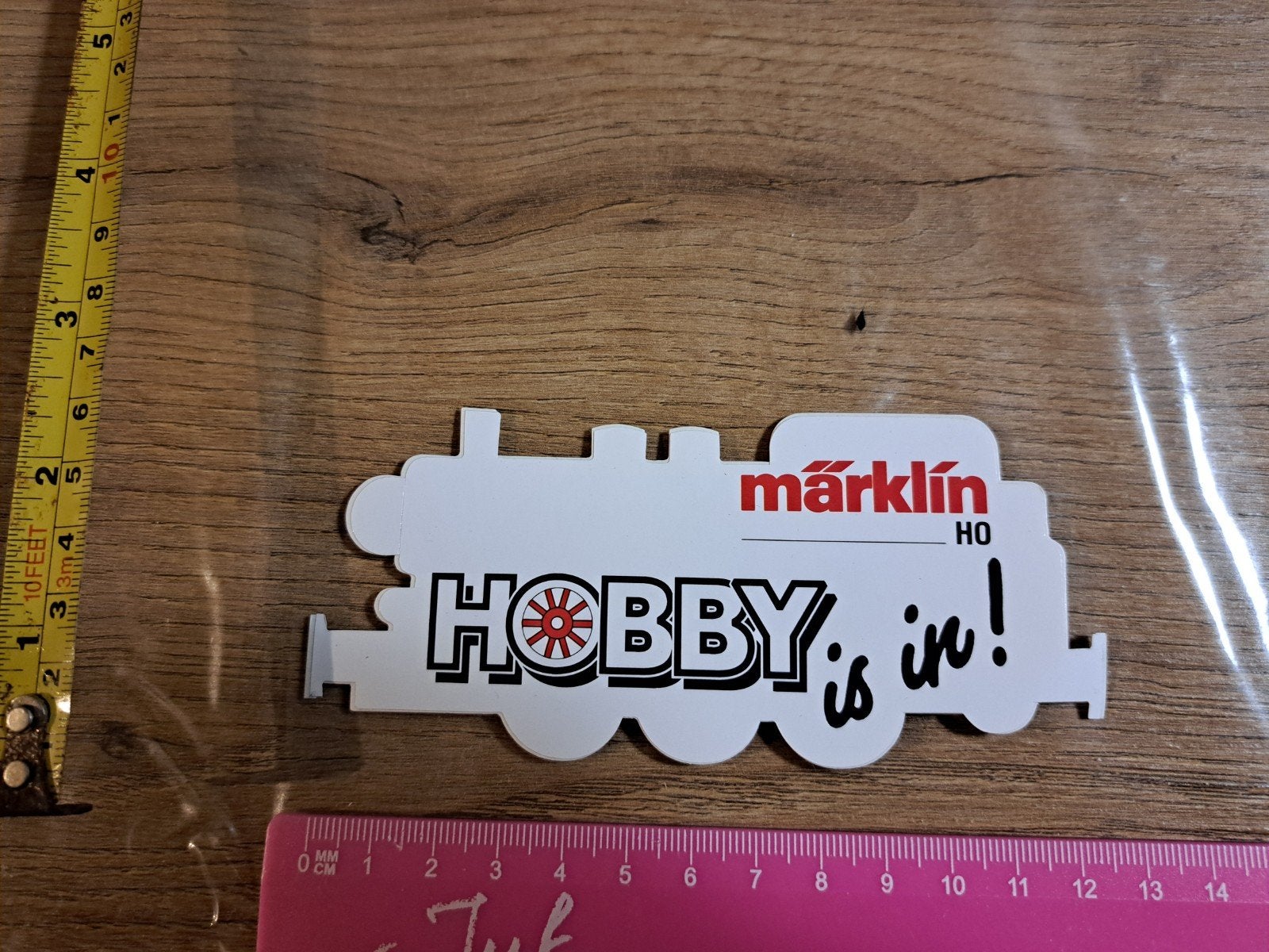 Sticker Märklin H0 Hobby is in! In vorm van stoomlocomotief, Ophalen of Verzenden, Zo goed als nieuw, Bedrijf of Vereniging