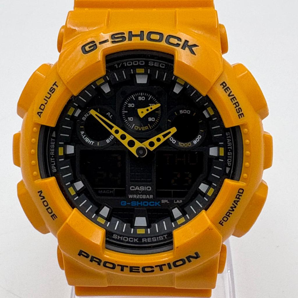 G-Shock GA-100A-9AER oranje - Nette staat, Ruilrijk, Zo goed als nieuw, Info@ruilrijk.nl, Neerstraat 60, 6041 KD Roermond