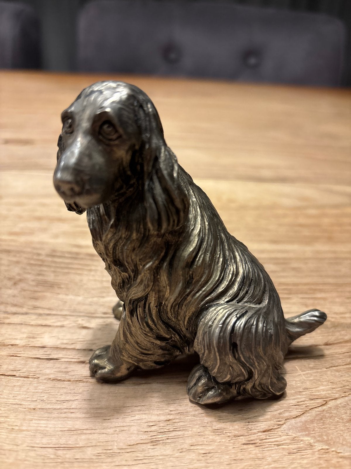 Verzilverde Cocker Spaniël Beeldje, Verzenden