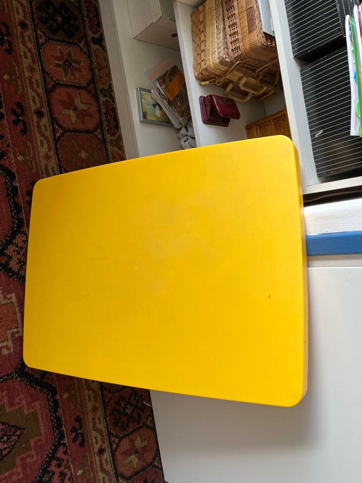 IKEA Mammut kindertafel en stoel (geel/rood), Ophalen, Gebruikt, Tafel(s) en Stoel(en)