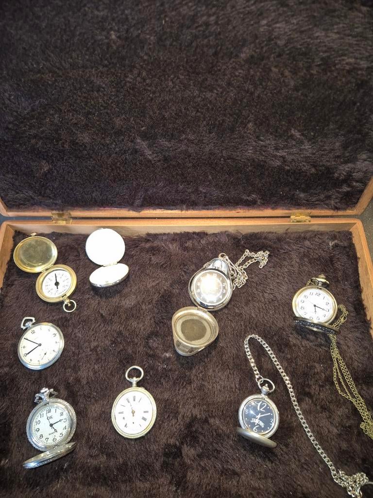 Collectie van diverse zakhorloges, Overige merken, Overige materialen, Zakhorloge, Ophalen of Verzenden