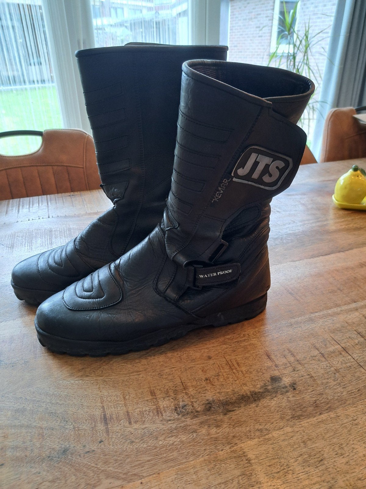 Motorlaarzen JTS waterproef maat 45 brede voet, Motoren, Kleding | Motorkleding, Ophalen, Tweedehands, Laarzen