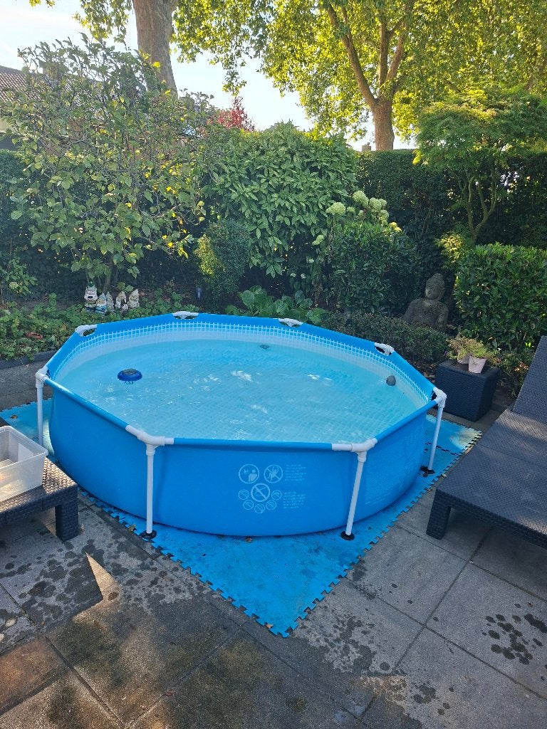 Zwembad intex met pomp, Ophalen, Rond, Zo goed als nieuw, Opzetzwembad