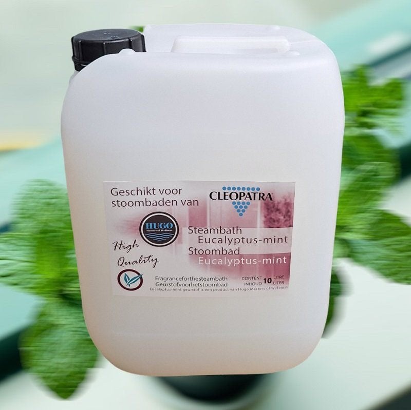 HUGO stoombad geurstof Eucalyptus-Mint gebruiksklaar, Nieuw, Sauna Service, Ophalen of Verzenden, Info@saunaservice.nl