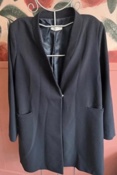 MNG Mango Zwarte jas / blazer - Maat L, Mango, Zwart, Maat 42/44 (L), Ophalen of Verzenden