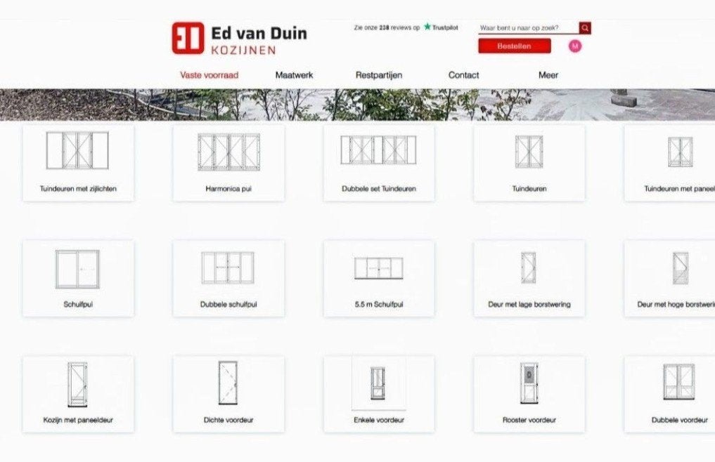 Voordeur kozijn met zijlichten, Nieuw, Ophalen of Verzenden, Buitendeur, Hout