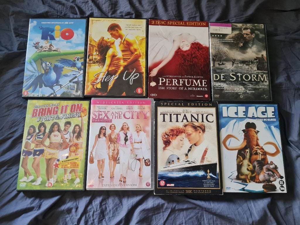 8 diverse dvd's., Alle leeftijden, Ophalen, Zo goed als nieuw