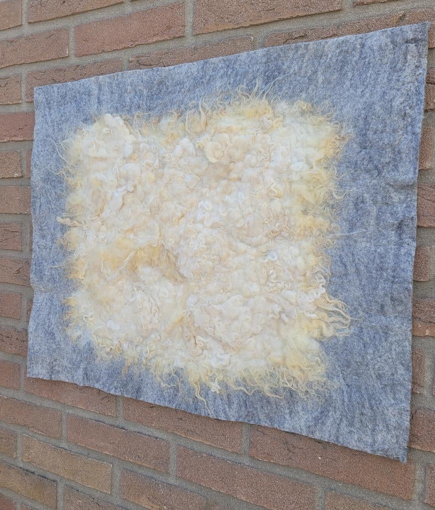 Handgemaakte wandkleed. 100% Wol. Gevilt., Huis en Inrichting, Woonaccessoires | Wanddecoraties, Ophalen of Verzenden, Nieuw