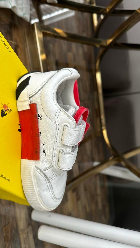Witte Off-White kinderschoenen met klittenband, Jongen of Meisje, Schoenen, Nieuw, Ophalen of Verzenden
