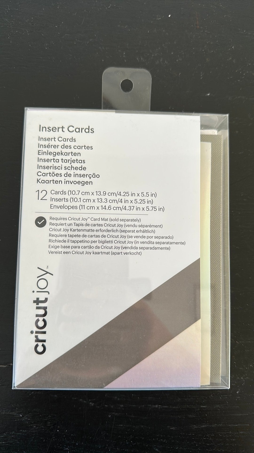 Nieuw! Cricut insert cards 12 stuks!, Ophalen of Verzenden, Nieuw, Overige thema's, Blanco kaart of Basiskaart