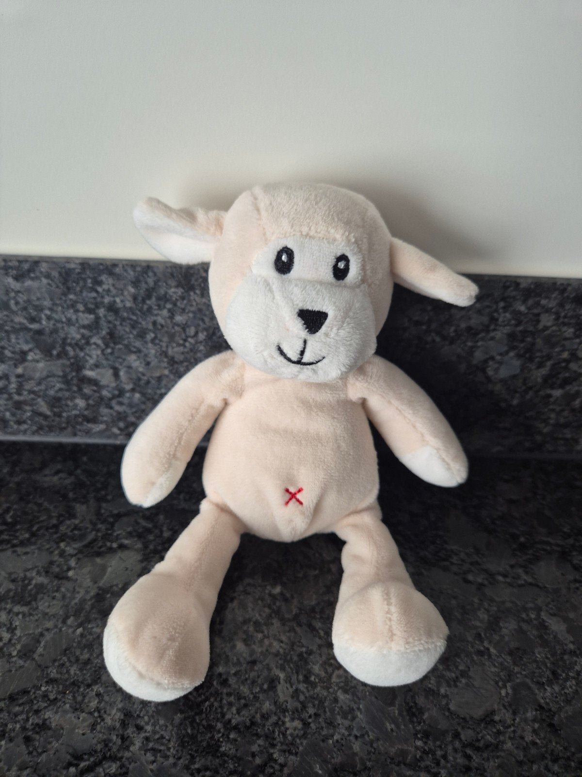 HEMA  - Knuffel Schaapje met kruisje op buik, Ophalen of Verzenden, Overige typen