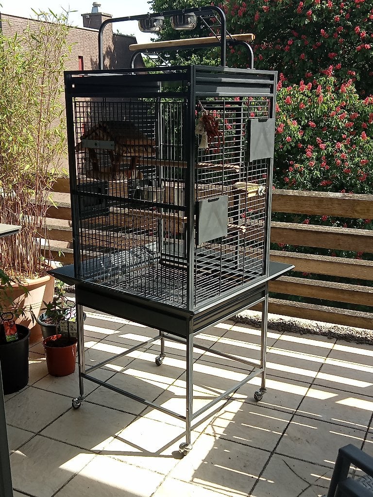 metalen volgelkooi, Dieren en Toebehoren, Ophalen, Zo goed als nieuw, Metaal, Vogelkooi