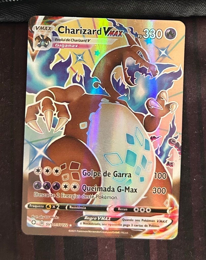 pokemon kaart - Charizard VMax SV107/SV122, Ophalen of Verzenden, Zo goed als nieuw