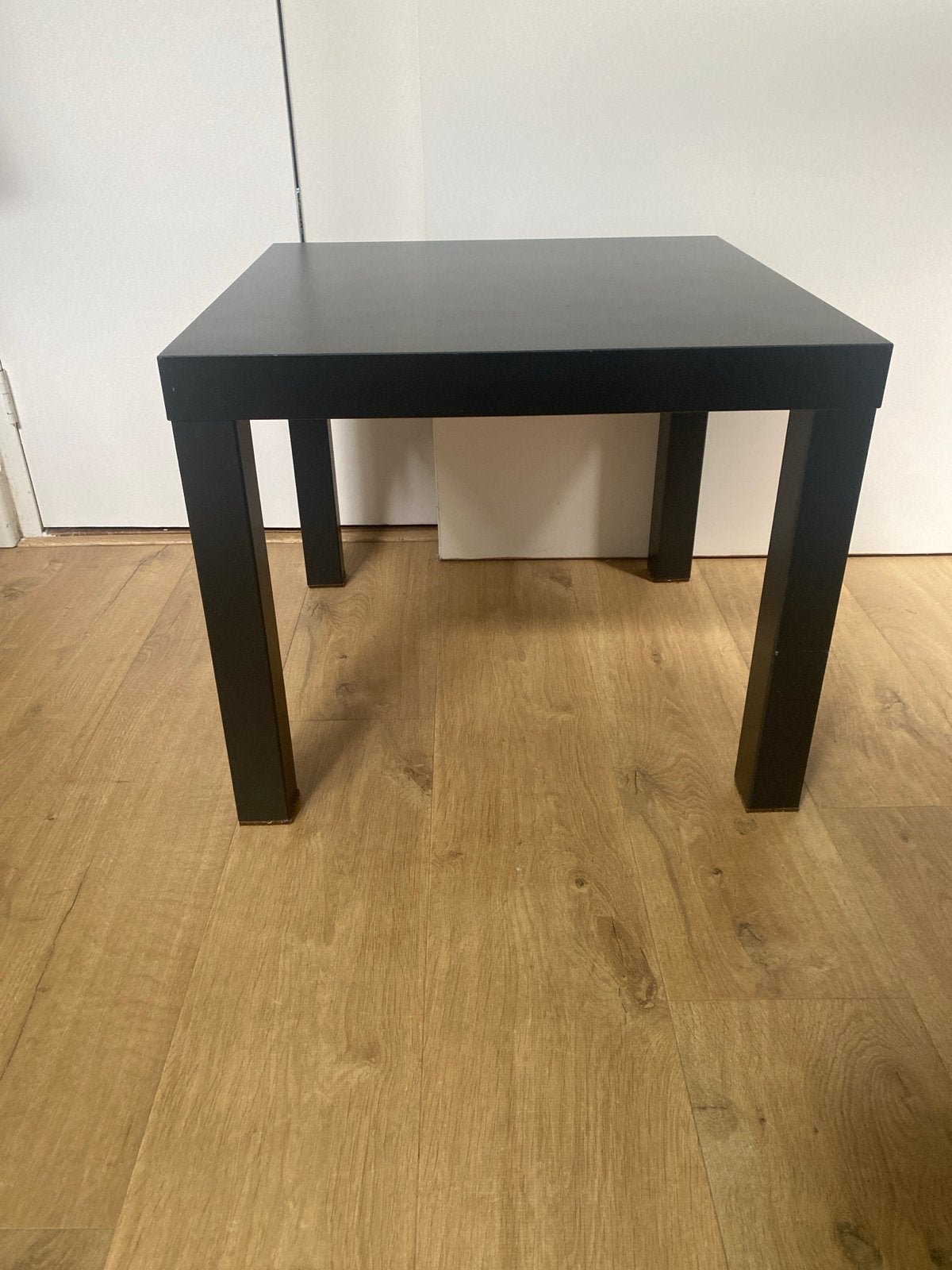 Zwart bijzettafeltje - IKEA LACK, Gebruikt, Vierkant, 55 tot 75 cm, Hout