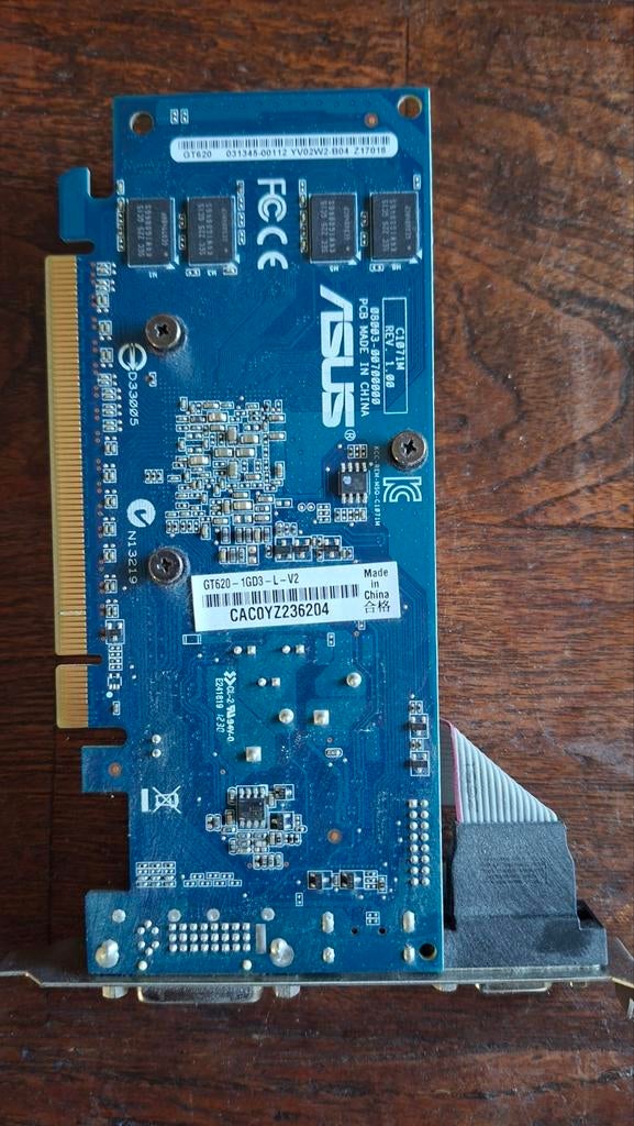 ASUS GT620-1GD3-L-V2 Grafische Kaart, graphics card, Computers en Software, Videokaarten, Gebruikt, GDDR3, Ophalen of Verzenden