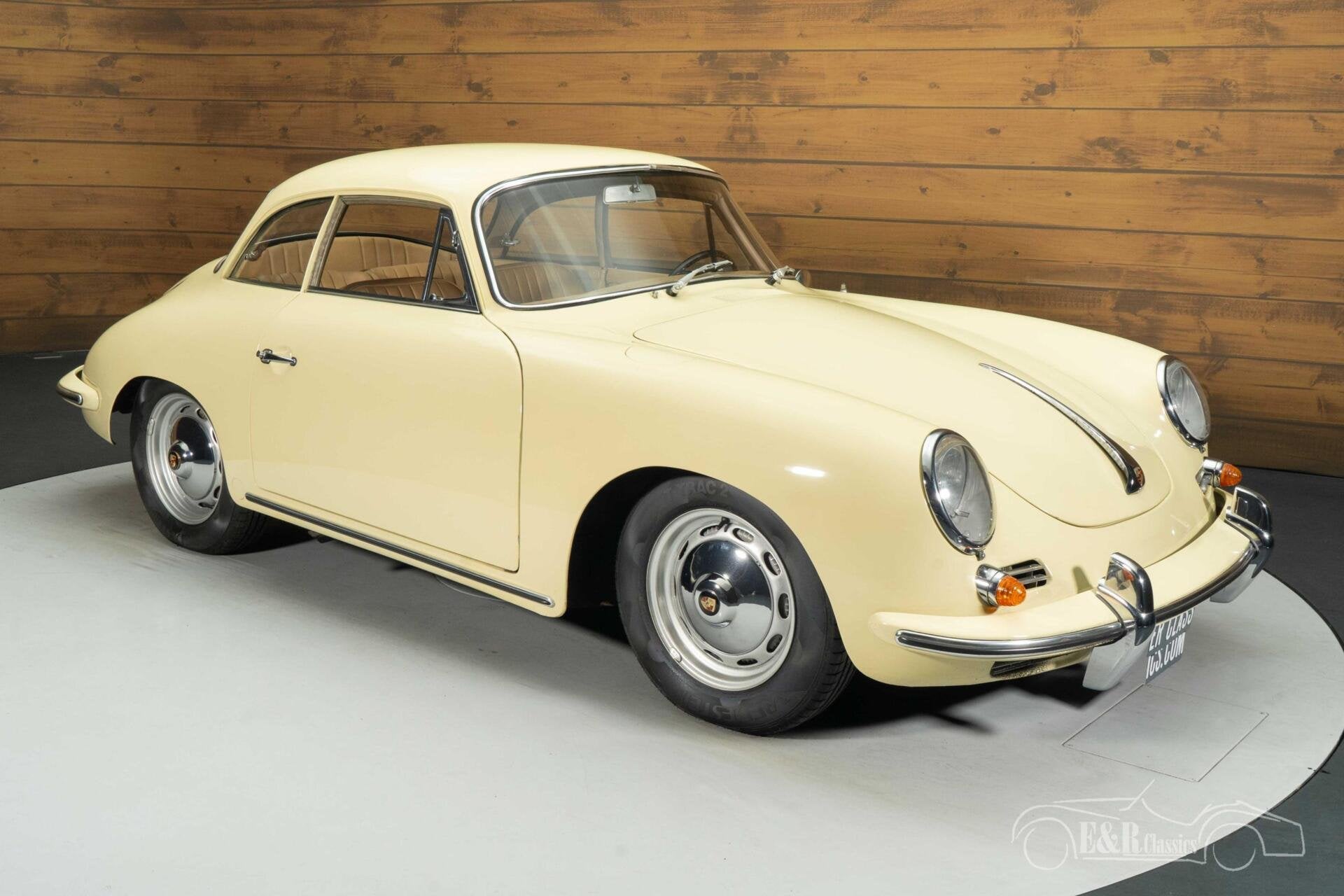 Porsche 356B Karmann Hardtop Coupe | 1961, Auto's, Achterwielaandrijving, Cabriolet, 60 pk, Beige