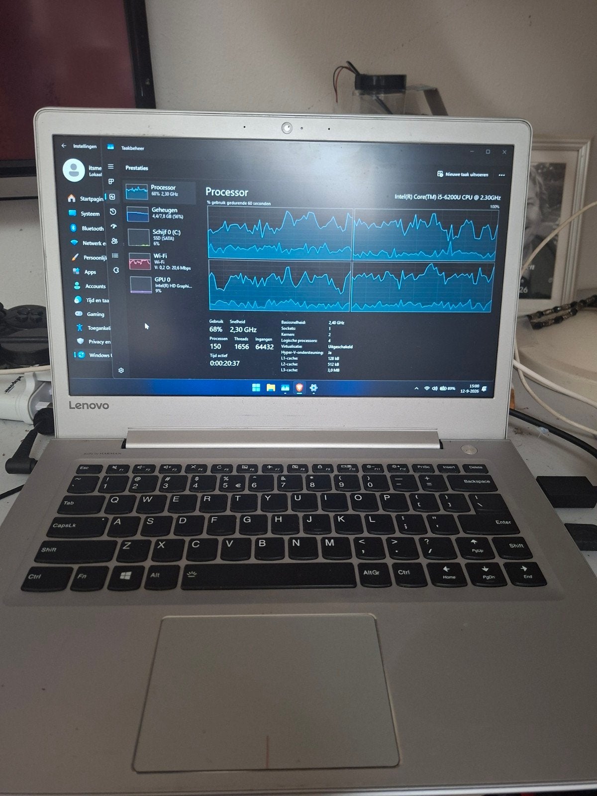 laptop, Ophalen, Gebruikt, 2 tot 3 Ghz, 15 inch