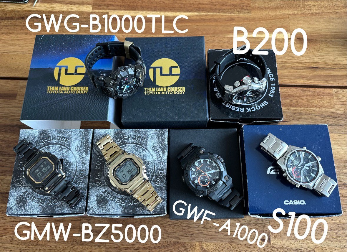 6x Casio G-Shock / Edifice / mudmaster / frogman, Staal, Polshorloge, Ophalen of Verzenden, Zo goed als nieuw