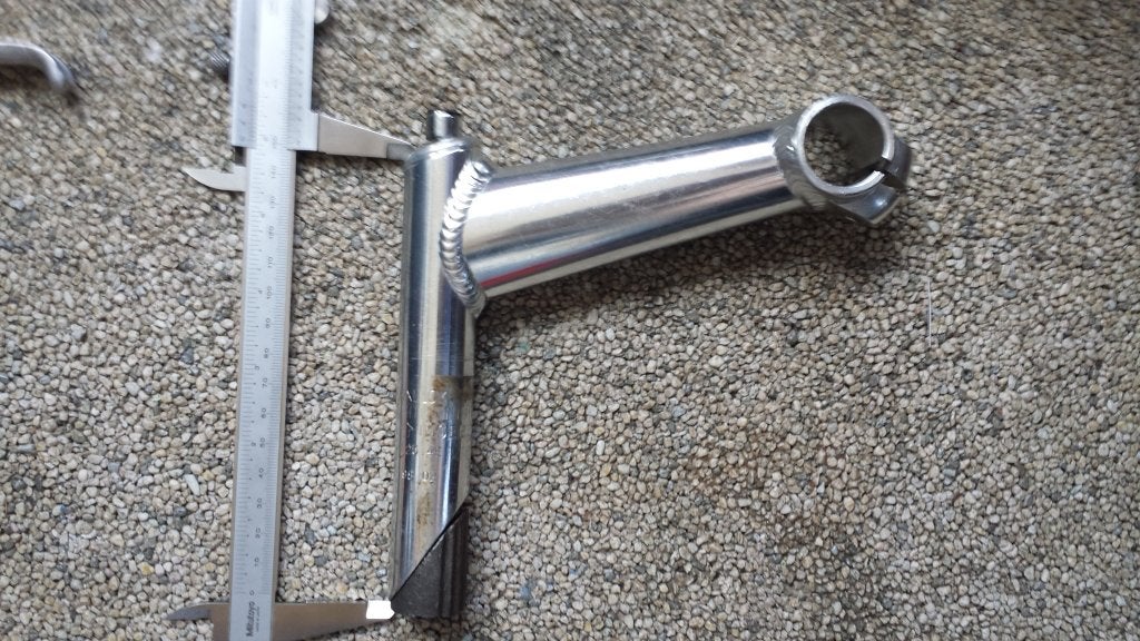 fiets stuurpen Zoom giant stuurklem upwards vintage chrome, Ophalen, Gebruikt, Overige typen, Kinderfiets