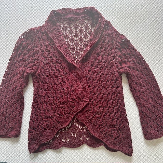 Vest gehaakt model maat 38 zgan (K61), Maat 38/40 (M), Ophalen of Verzenden, Rood, Onbekend