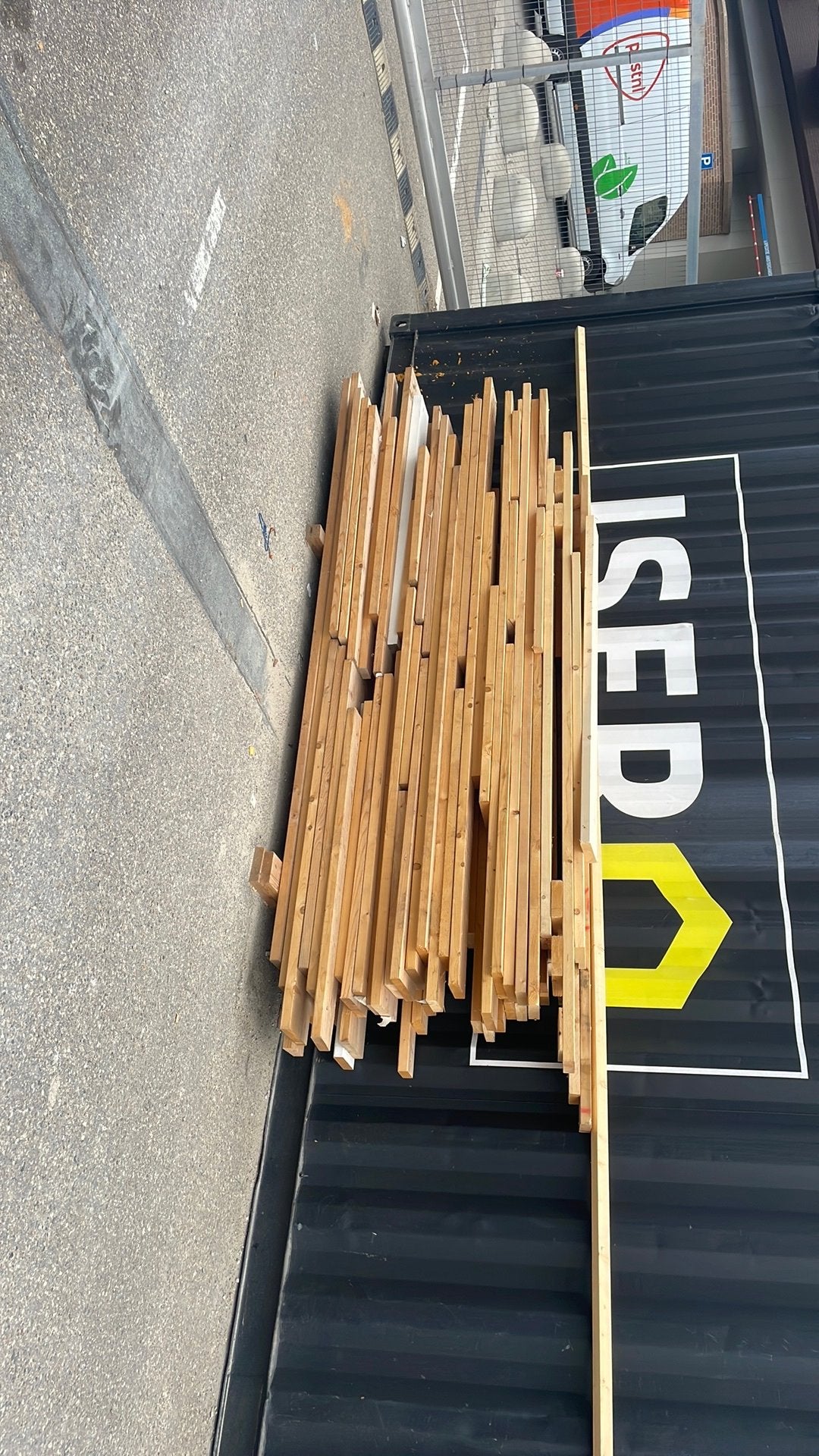 Prachtig hout en strek, Doe-het-zelf en Verbouw, Steigers, Ophalen of Verzenden, Zo goed als nieuw, Overige typen, Minder dan 2 meter