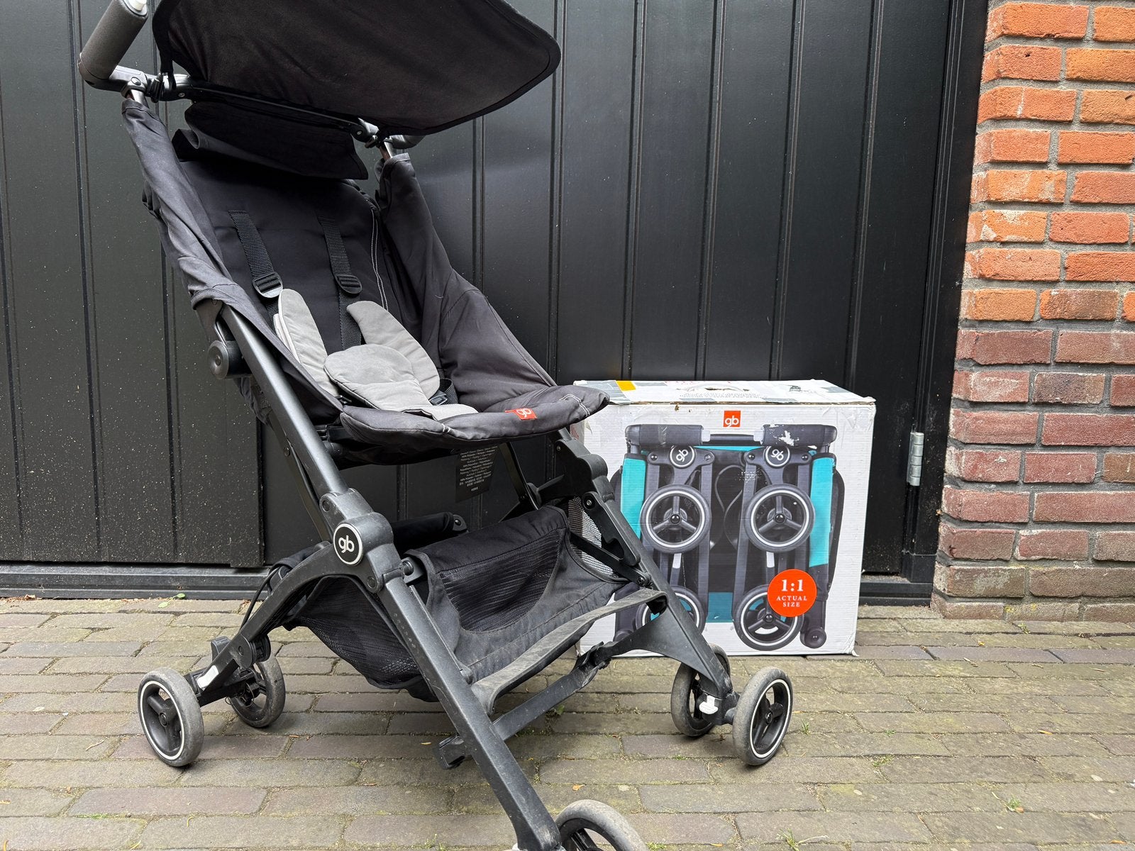 GB Pockit+ buggy, Ophalen, Zo goed als nieuw, Zonnekap