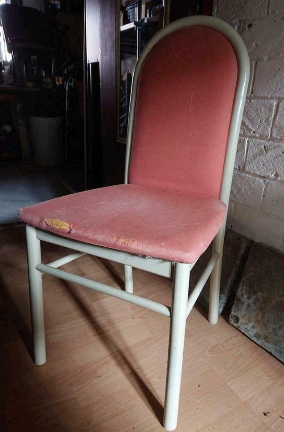 Witte houten eetkamerstoelen (zes stuks), Ophalen, Gebruikt, Wit, Vijf, Zes of meer stoelen