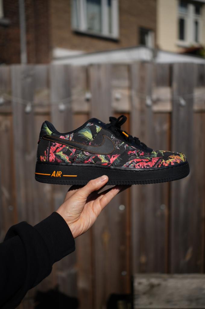 Nike Air Force 1 Low Floral Custom Sneakers, Overige kleuren, Verzenden, Sneakers of Gympen, Zo goed als nieuw