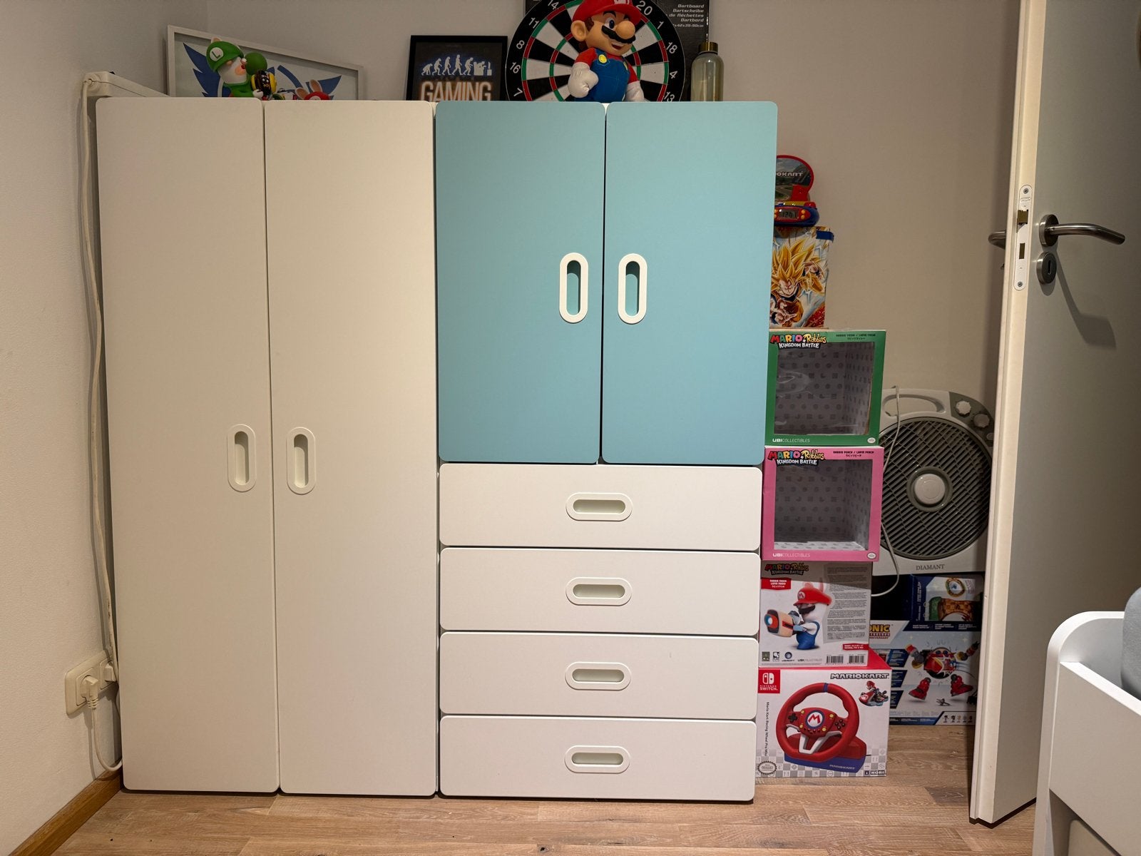 IKEA Stuva Kast met Lades en Hangruimte - L120xB52xH130cm, Ophalen, Overige materialen, Gebruikt, 100 tot 150 cm