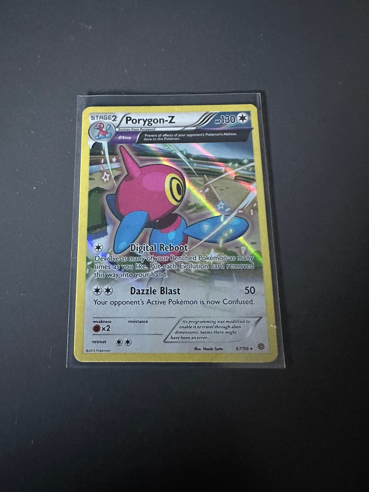 Porygon-z 67, Ophalen of Verzenden, Zo goed als nieuw, Meerdere kaarten, Foil