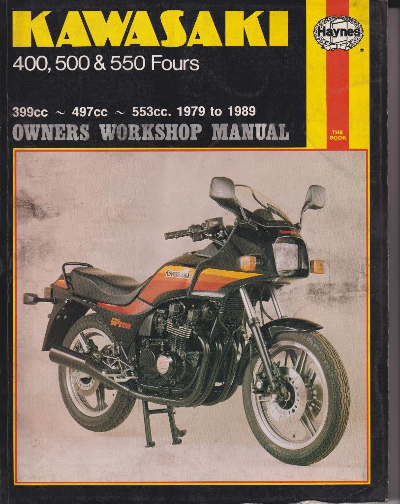 Kawasaki 400-500-550 Workshop manuelEngels 1979-1989 Haynes, Ophalen of Verzenden, Gebruikt