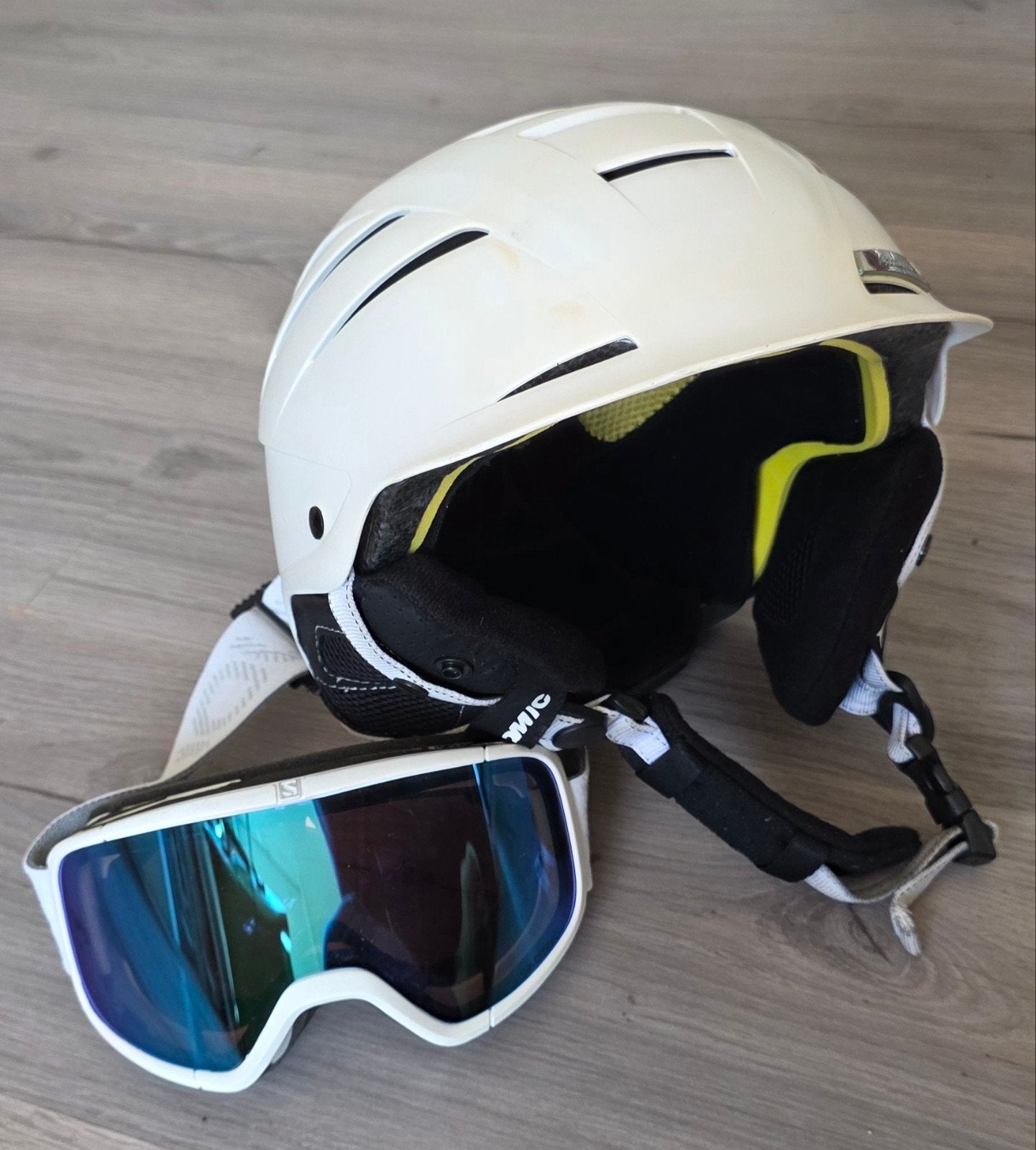 skihelm en bril, Overige merken, Gebruikt, Overige typen, Ophalen of Verzenden