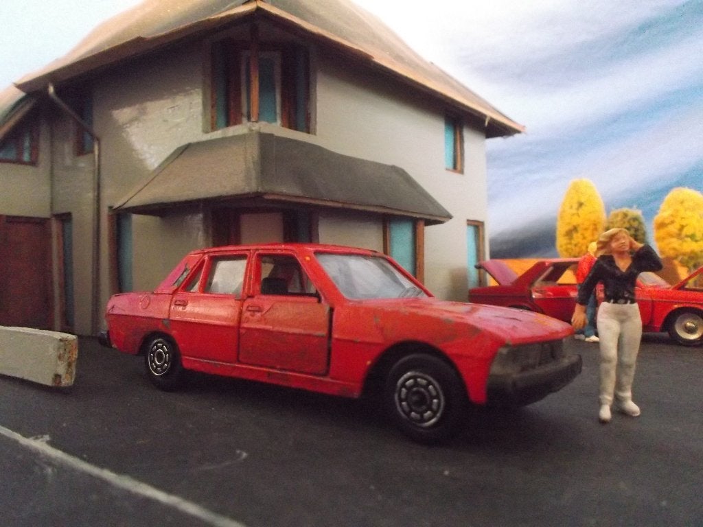 1/43 Peugeot 604 V6 - Jet Car de Norev Rood, Ophalen of Verzenden, Gebruikt, Auto, Norev