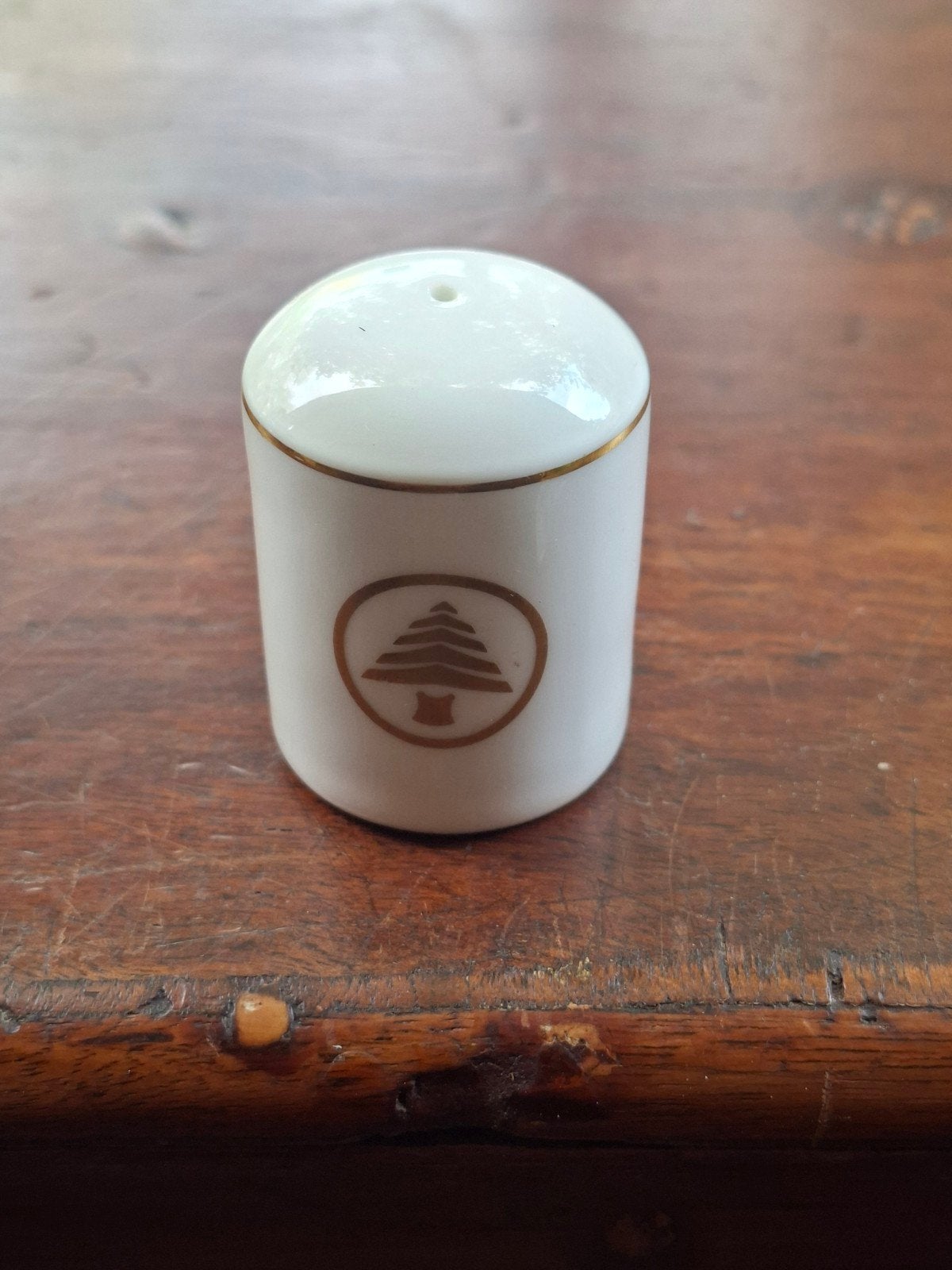 Vintage Royal Doulton peperstrooier met Libanese ceder, Ophalen of Verzenden